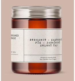 Ароматна свещ от соев восък време на горене 40 час #46 Bergamot, Jasmine, Opuncia – Perfumed Prague