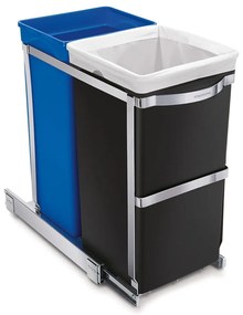 Пластмасов контейнер за отпадъци 35 л Dual - simplehuman