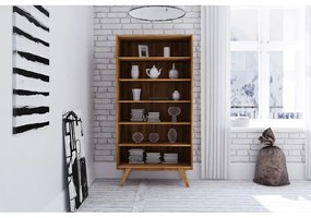 Дъбова етажерка за книги 100x200 cm Retro - The Beds