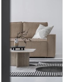 Бежов разтегателен ъглов диван от рипсено кадифе (десен ъгъл) Brave Dave – Miuform