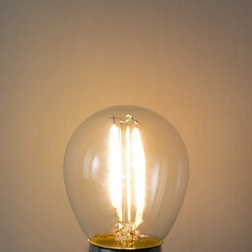 Комплект от 5 E27 димируеми LED крушки P45 прозрачно стъкло 3W 250 lm 2200K