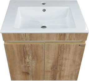 Шкаф долен Ели 55 cm, цвят 34232 с умивалник Linea 8115650001041