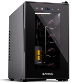 Klarstein Shiraz 8 Uno, охладител за вино, 8 бутилки, 8 - 18 °C, сензорно управление