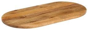 370155 vidaXL Плот за маса, 110x40x3,8 см, овален, масивно дърво манго