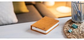 Оранжева малка настолна LED лампа във формата на книга Booklight - Gingko