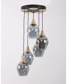 Висяща лампа със стъклен абажур ø 15 cm Marlo - Squid Lighting