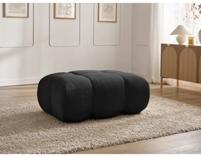 Черна шенилова табуретка Ivane – Bobochic Paris