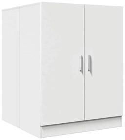 808395 vidaXL Шкаф за пералня, бял, 71x71,5x91,5 см
