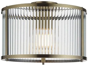 Endon 106265 - Таванно осветително тяло RIDGETON 1xE27/10W/230V, месинг