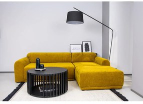 Масичка за кафе от черен дъб , ø 83 cm Drum - Woodman