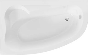 Mexen Westa ъглова лява вана 160 x 100 см, бяла - 560116010001