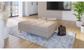 Кремава табуретка за крака Ariella - Ropez