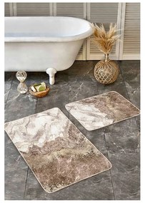 Кафяви изтривалки за баня в комплект от 2 бр. 60x100 cm - Mila Home