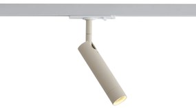 Модерен прожектор бежов с бяло за 1-фазна релсова система - Iconic Ivy