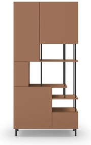 Библиотека в тухлен цвят 84x175 cm Perla – Marckeric