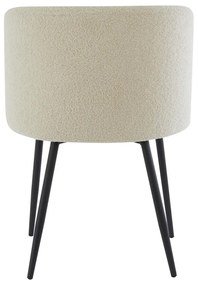 Бежов тапициран трапезен стол Elyna – Light &amp; Living