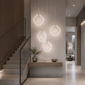 LED висящ плафон LHJ127-W Хром