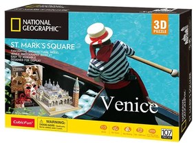 Cubic Fun - Пъзел 3D Venice st Mark's Square National Geographic 107ч
