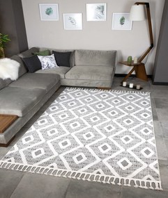 Килим за антре (100 x 300) 33082A - Сиво