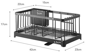 Черна тел за отцеждане на съдове Tower - YAMAZAKI