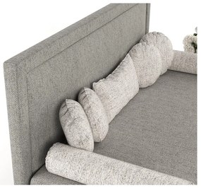 Сиво тапицирано единично легло 80x200 cm Scala – Maison de Rêve