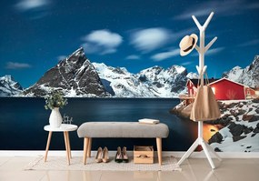 Фототапет – Нощен пейзаж в Норвегия