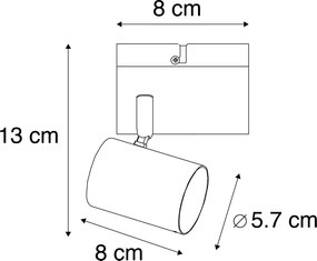 Интелигентен прожектор бял регулируем квадратен вкл. Wifi GU10 50mm - Jeana