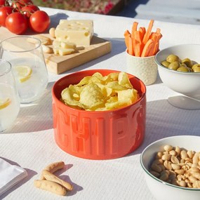 Червена керамична купичка за сервиране 1 l Chips – Balvi