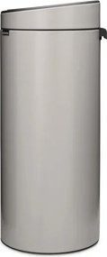 Кош за боклук Brabantia Touch Bin New 1010459, 30 л, Безшумно и плавно затваряне, Светлосив