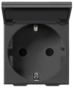 VIMAR 09208.C.CM Контакт SICURY немски стандарт 2P+E 16 A с капак Карбон мат, 2M NEVE UP