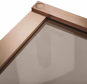Душ кабина REA Hugo 100x80 Copper Brush