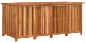 319709 vidaXL Градинска кутия за съхранение 200x80x75 см акациево дърво масив