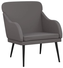 351427 vidaXL Фотьойл, сив, 63x76x80 см, изкуствена кожа