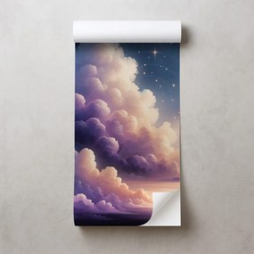 Самозалепващ тапет – Звездно небе над облачен пейзаж