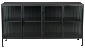 Черен метален шкаф 150x80 cm Boli - Dutchbone