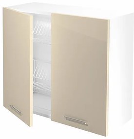 Горен шкаф  с отцедник Vento GC80/72 80см Бежов гланц