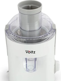 Сокоизстисквачка Oliver Voltz OV51160C, 400W, 600 мл, 2 степени, Голям отвор, Контейнер за отпадъци, Тиха, Бял