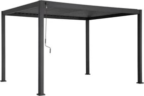 Пергола Hesperide Evora, Алуминий, Графит, 4x3 m