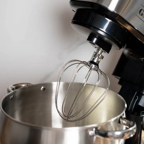 Планетарен миксер Goldmann GM-1115BD, 2200W, 8.5 л, 6 скорости + импулси, Таймер, Иноксова купа, LED, Инокс
