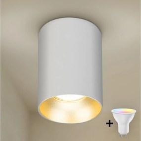 Brilagi - LED RGBW димируемо точково осветително тяло TRINE 1xGU10/6W/230V бяло/златно