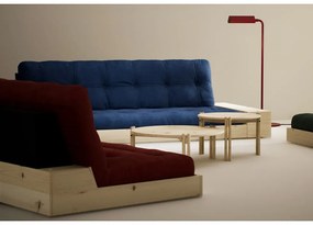 Син разтегателен диван от велур 244 cm Base – Karup Design