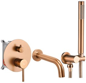 Смесител за вана Rea Lungo Brush Copper + Box