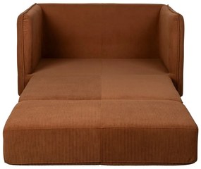 Оранжево-кафяво кресло Jopie – White Label