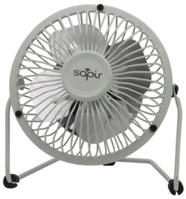 USB вентилатор SAPIR SP 1760 USB4, 2.5W, 5V, Перки 10 см, Бял