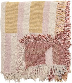 Кафяво одеяло от рециклиран памук 130x160 cm Lane – Bloomingville