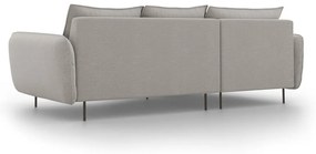 Светлосив ъглов диван , ляв ъгъл Vienna - Cosmopolitan Design