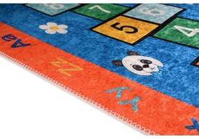 Оранжево детско килимче за игра подходящо за пране 100x160 cm Hopscotch Orange – Vitaus
