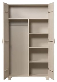 Кремав гардероб от бор 110x200 cm Noah - WOOOD