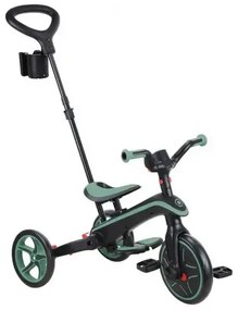 Детска триколка 4 в 1 GLOBBER EXPLORER TRIKE FOLDABLE, сгъваема, цвят маслина