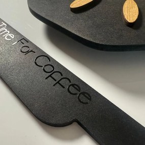 Стенен часовник Време за кафе във формата на чаша 45 x 30 cm